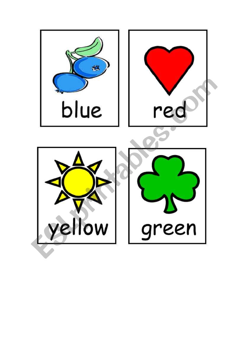 colours worksheet