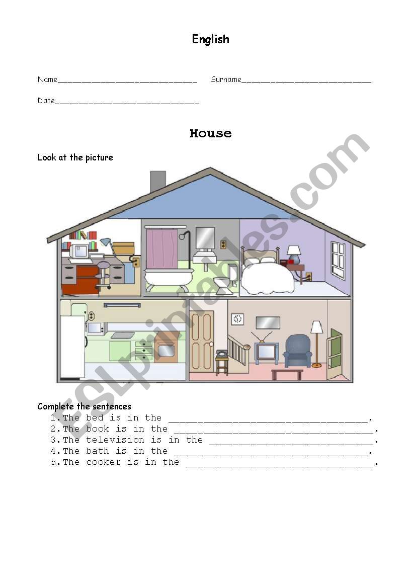 House_informative test_part1 worksheet