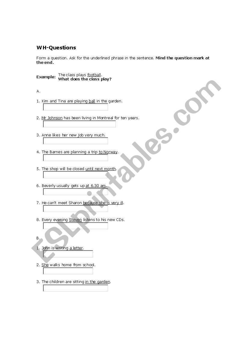 WH-questions-exercises-1 worksheet