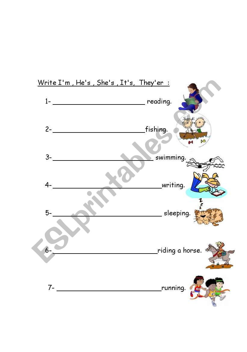 pronouns worksheet