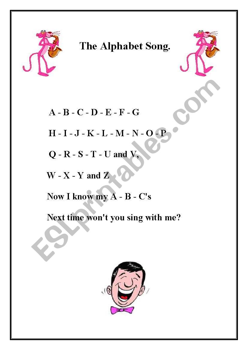 The alphabet Song worksheet