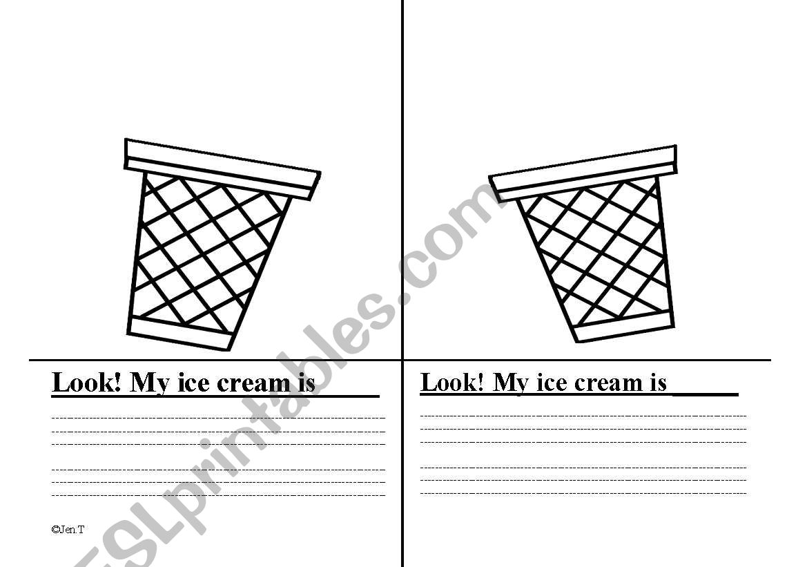 My Ice Cream is.... worksheet