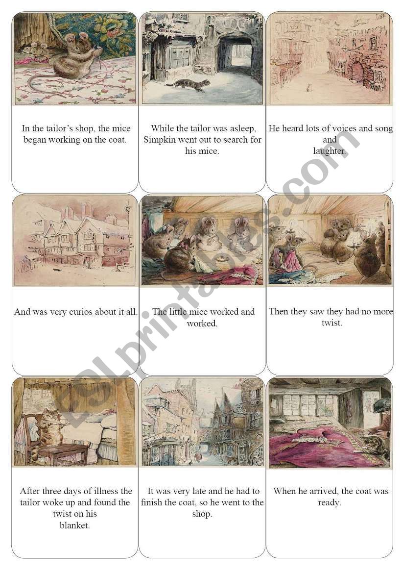beatrix potter stories, simple past 2of 4