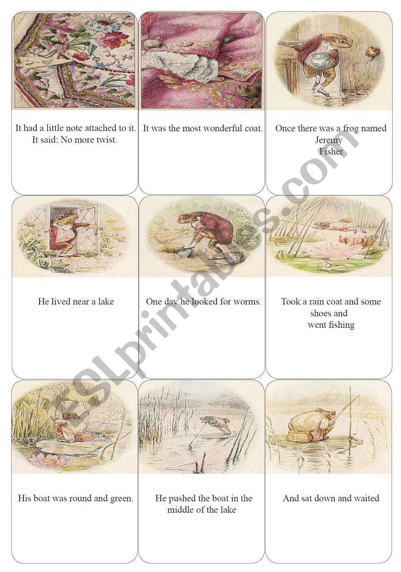 beatrix potter stories, simple past 3of 4