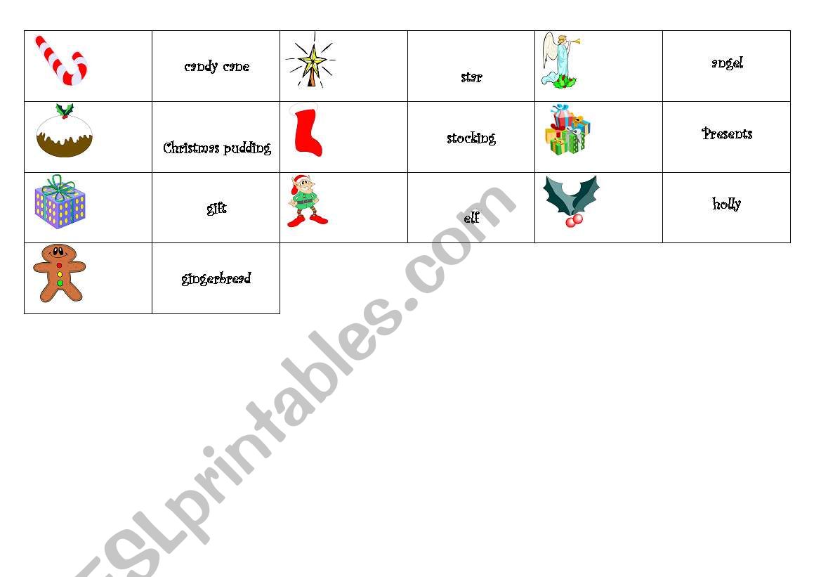 Christmas memo part  2 worksheet