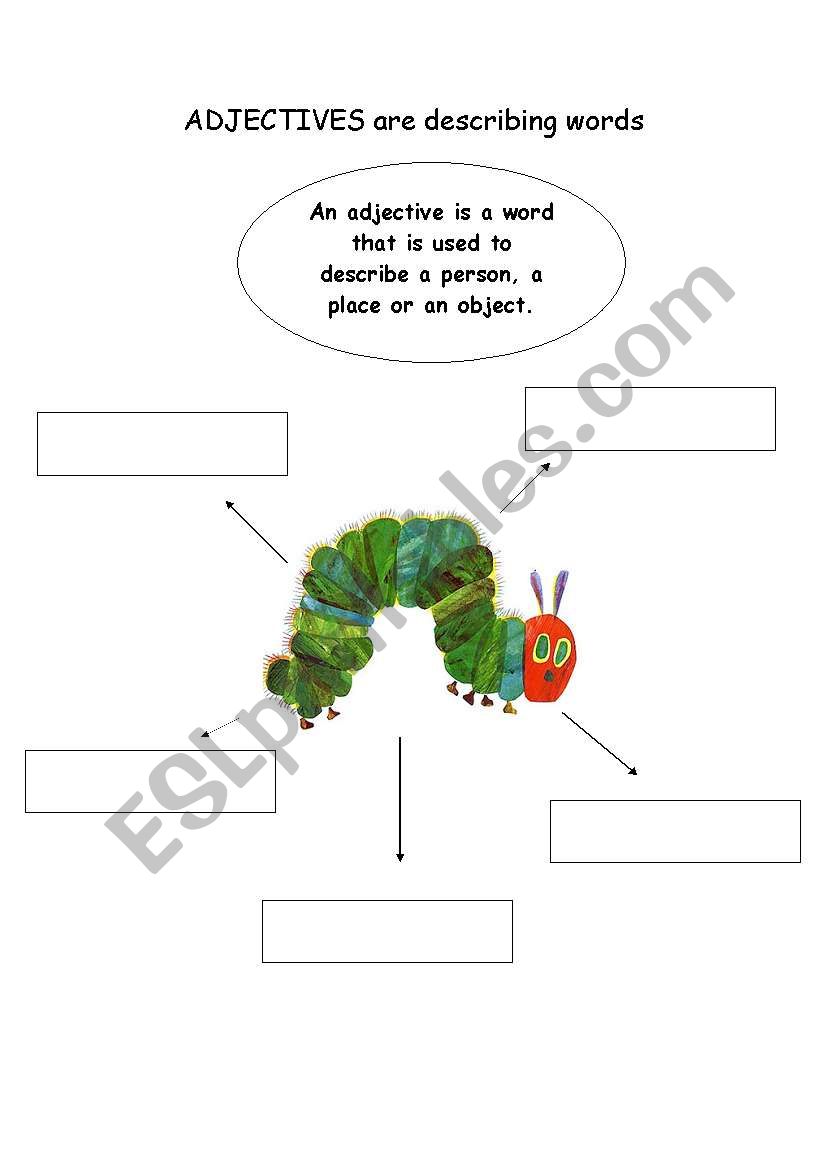 The Very Hungry Caterpillar worksheet