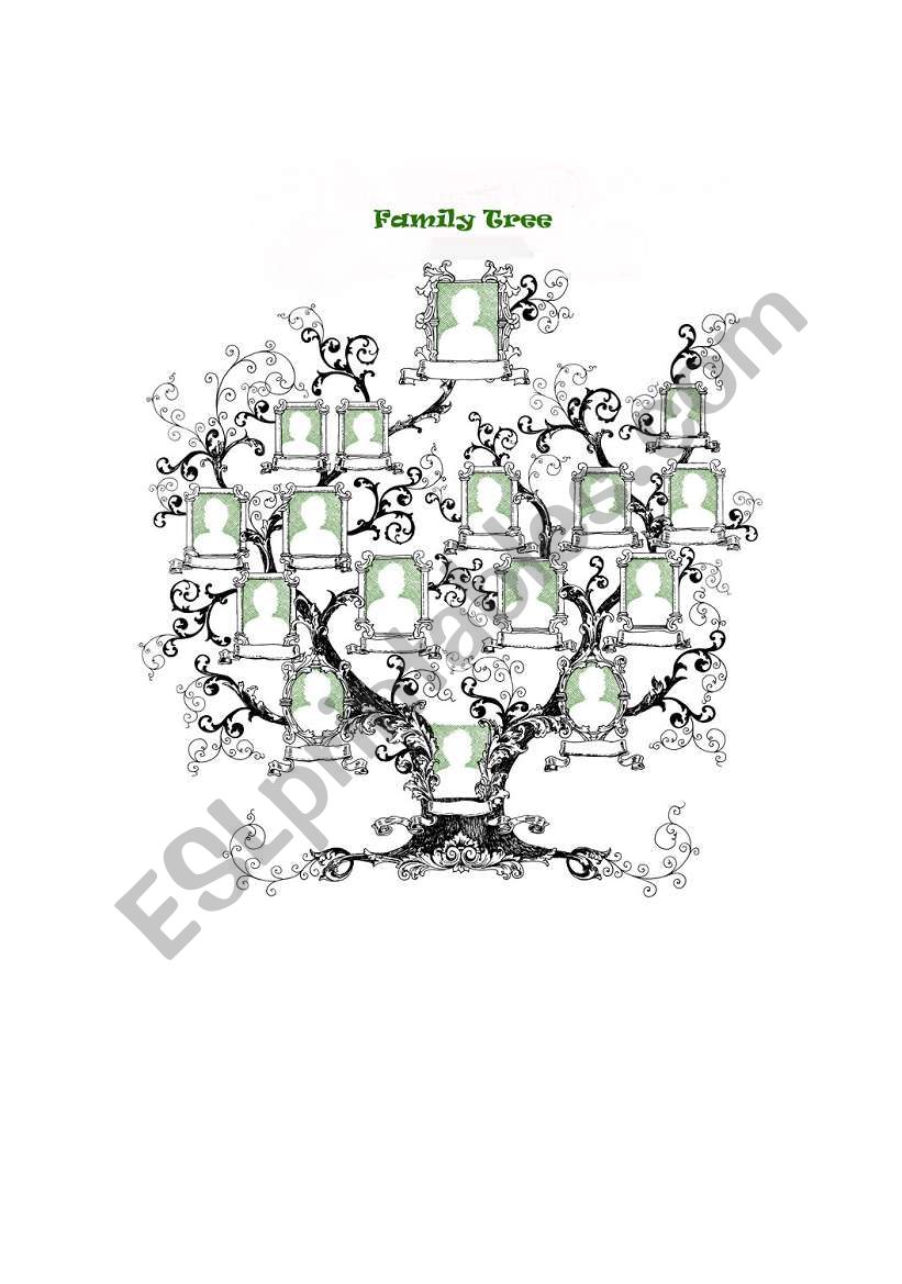 Project 4 family tree worksheet