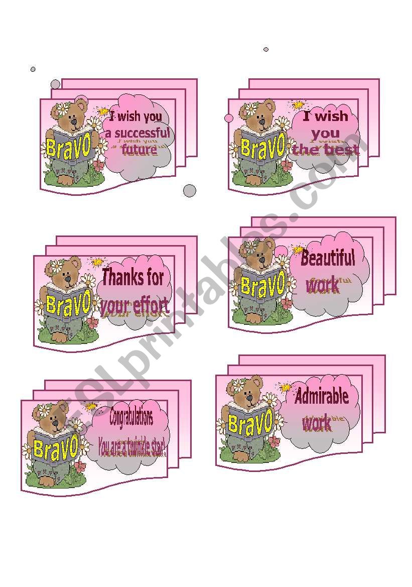 award stickers worksheet