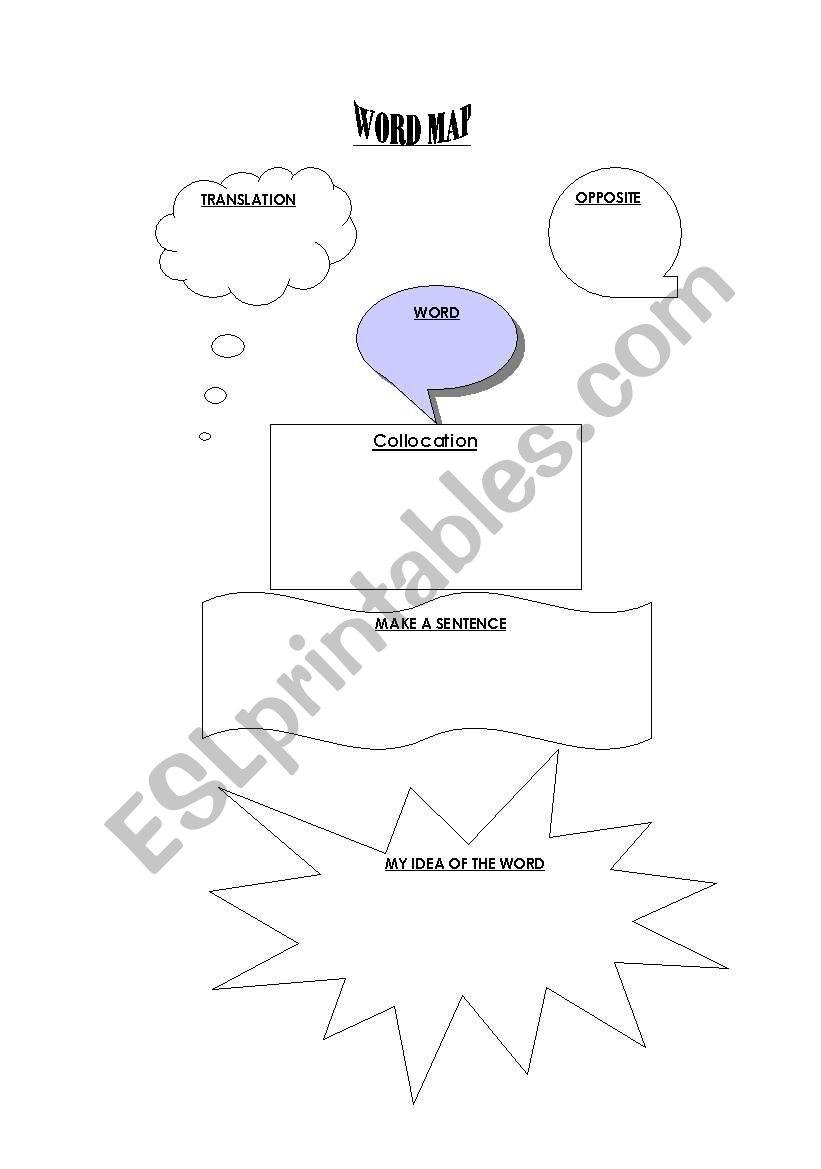 Word Map worksheet