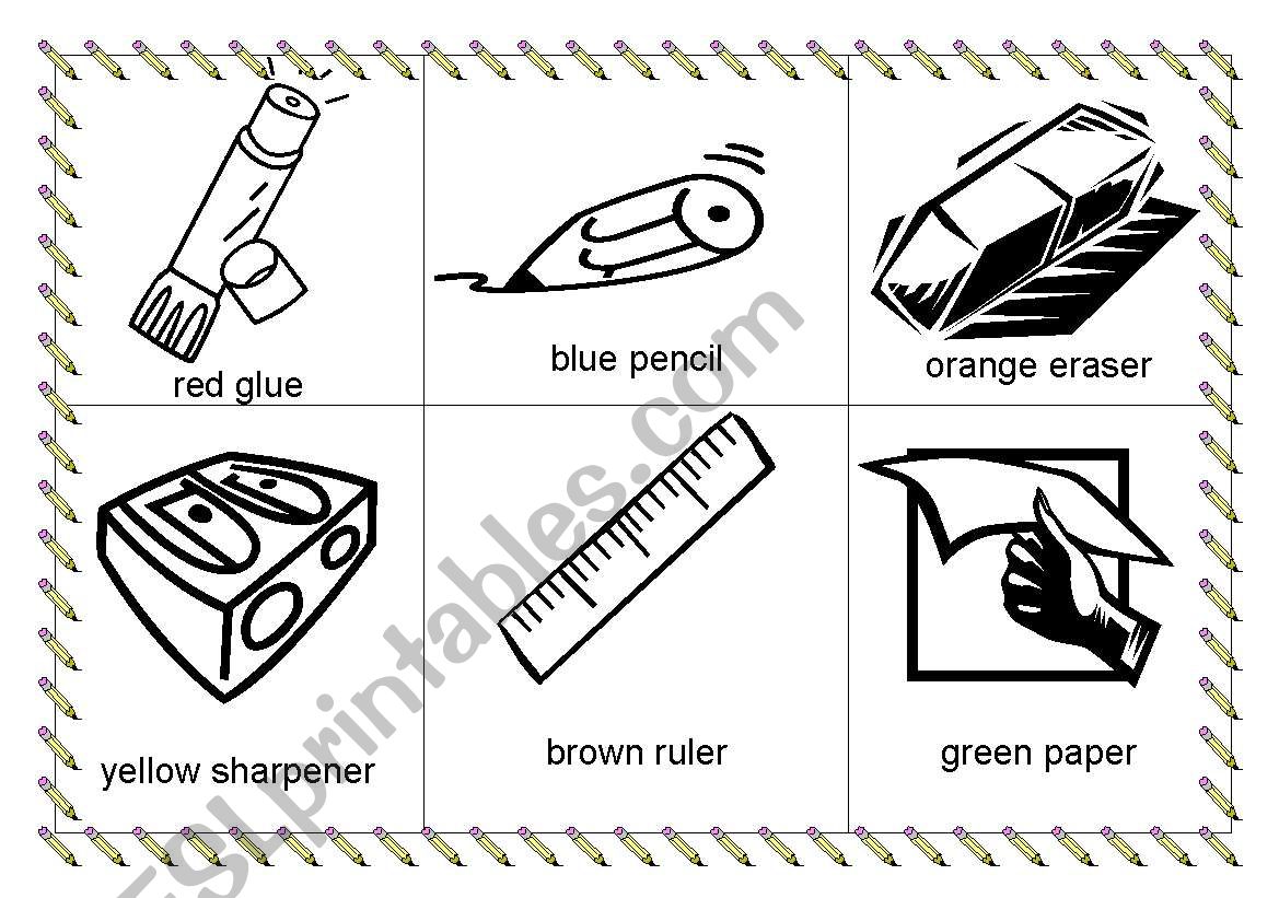 Classroom objects worksheet