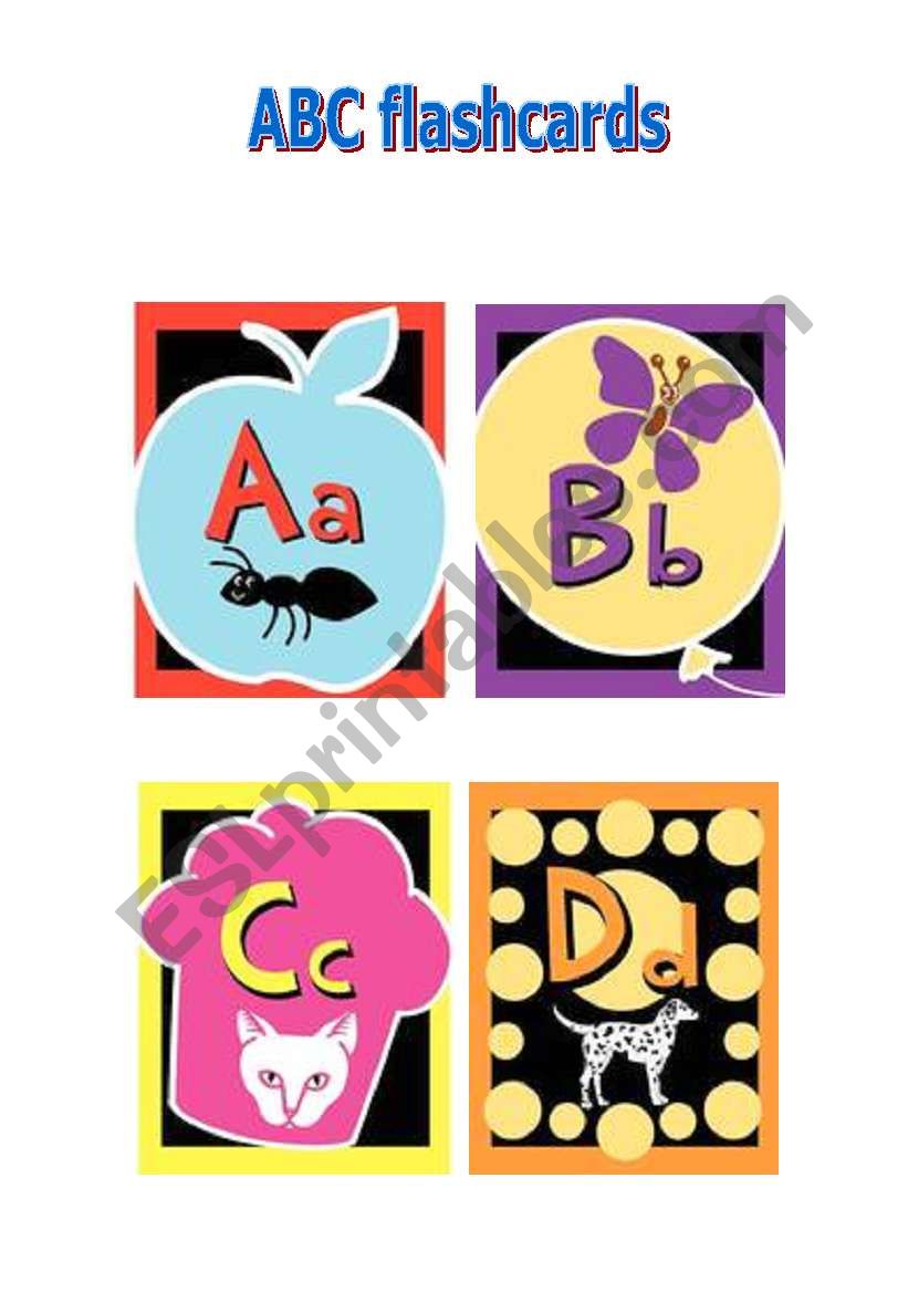 ABC flash-cards worksheet