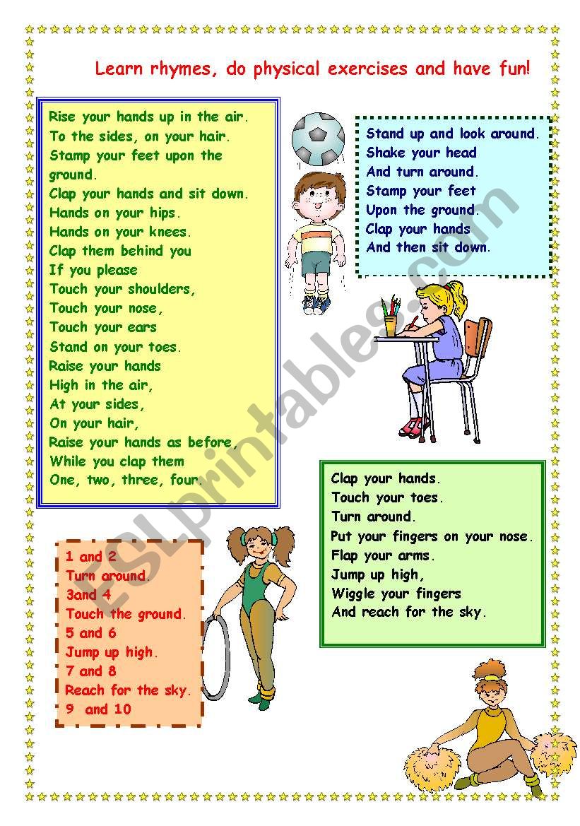 rhymes for children worksheet