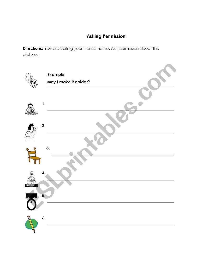 Asking Permission worksheet