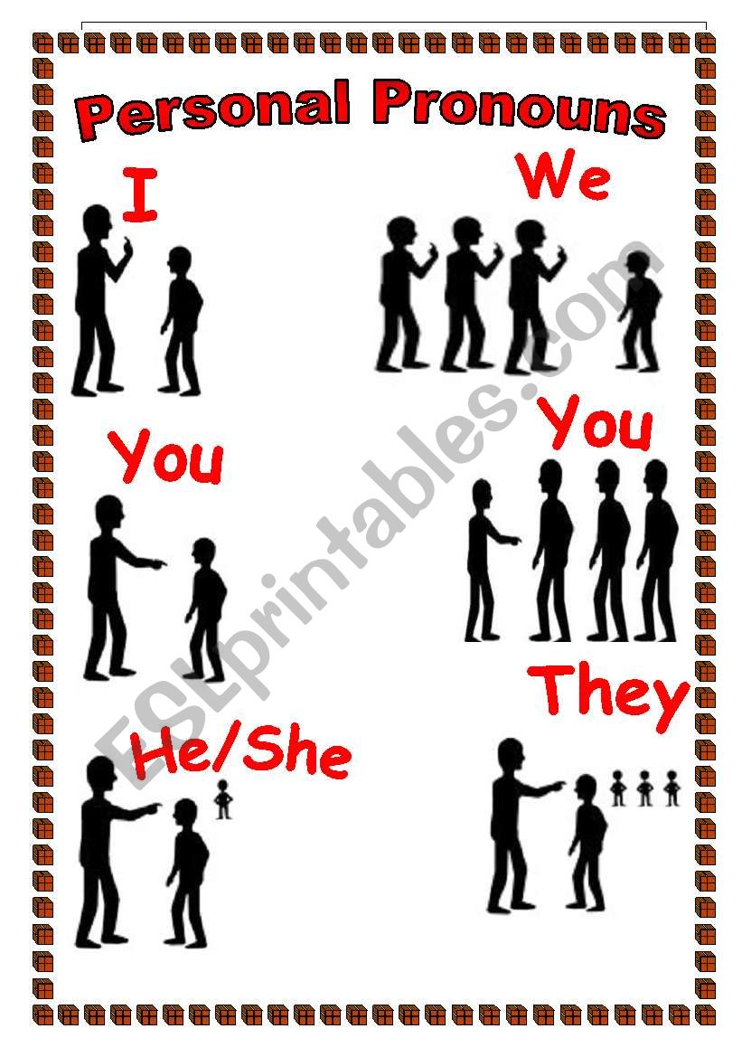 personal pronouns worksheet