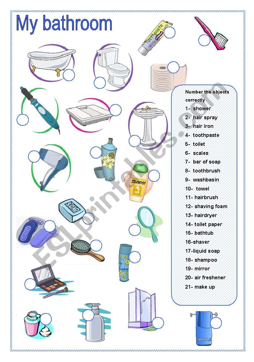 Bathroom Accessories Matching (Part A)