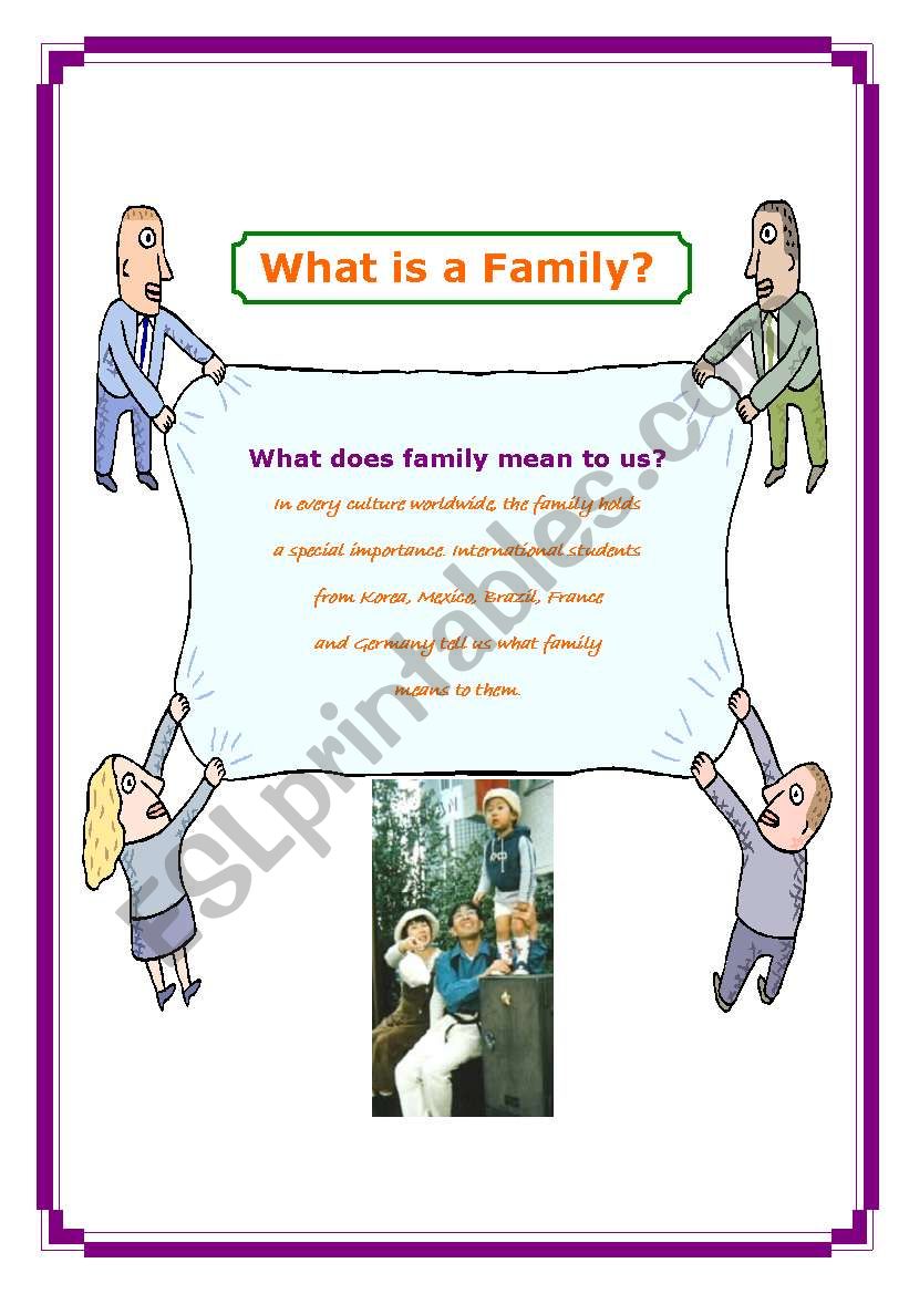 what is a family worksheet