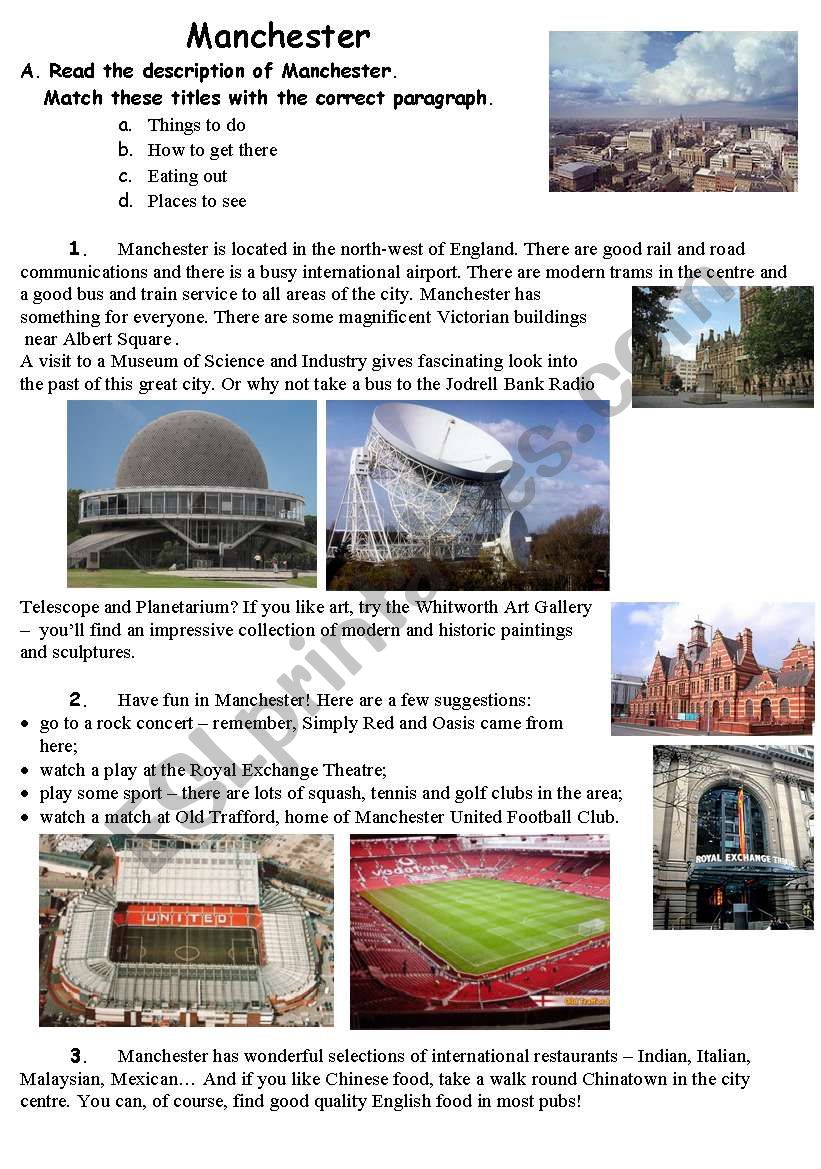 Manchester worksheet