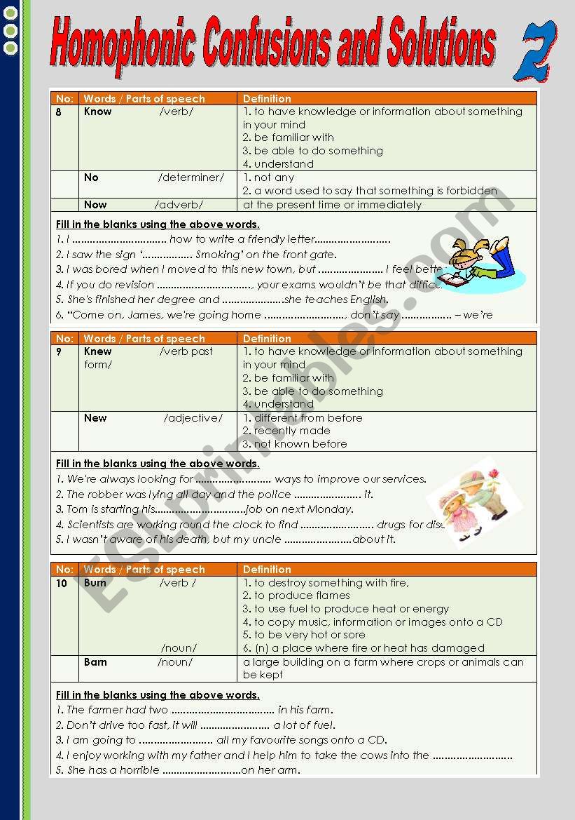 Homophonic Confusions and Solutions 2