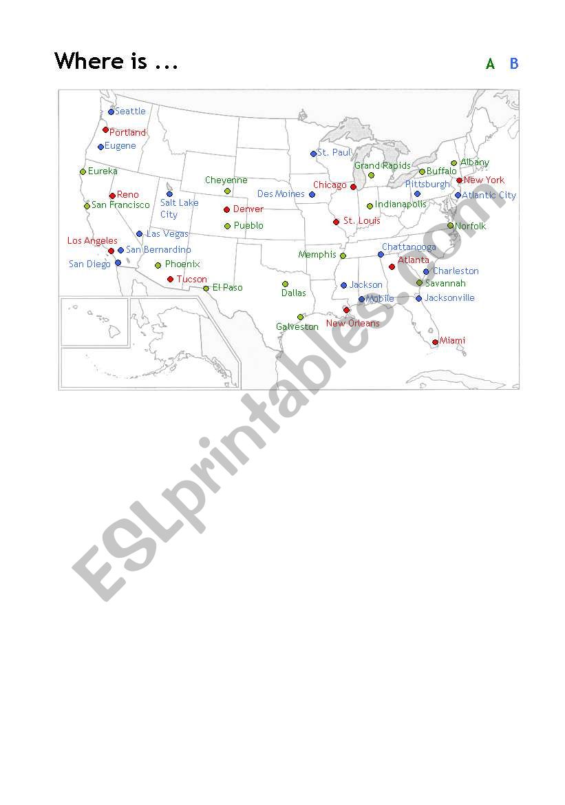 Points of the Compass worksheet