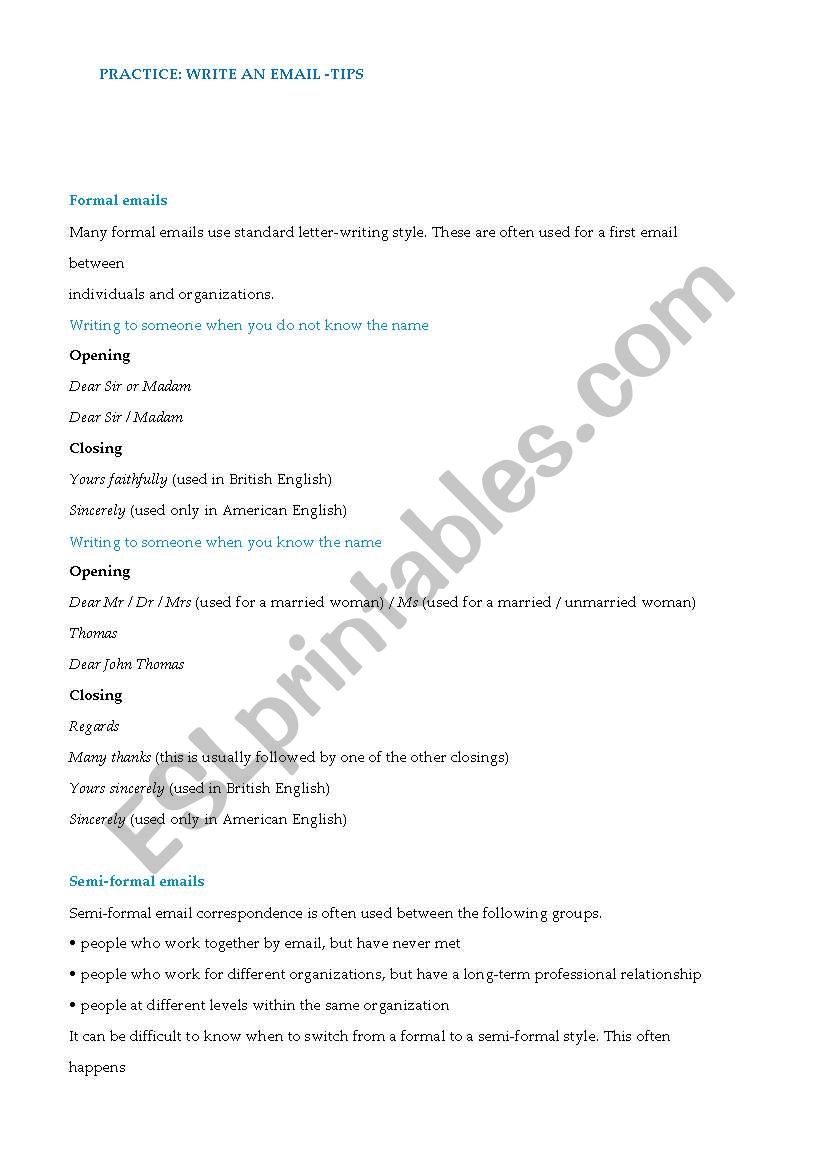 Business English 3 worksheet