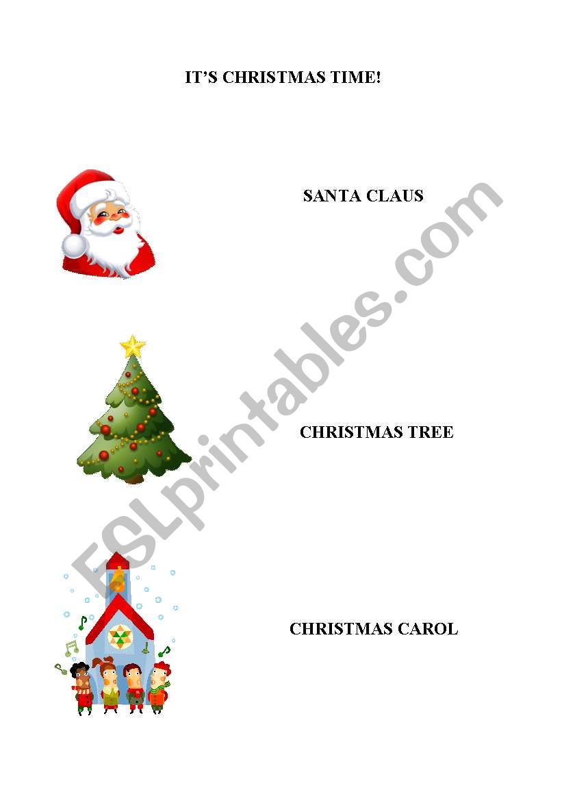 christmas time worksheet