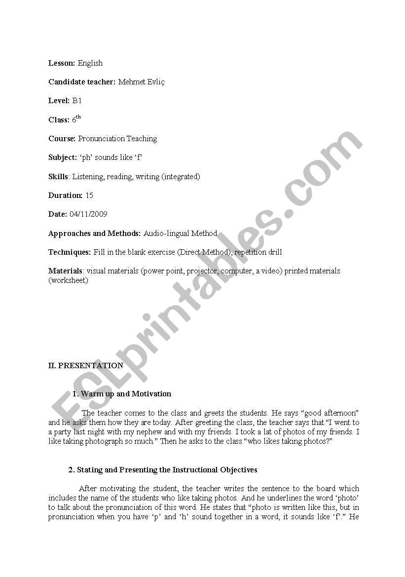  lesson plan worksheet