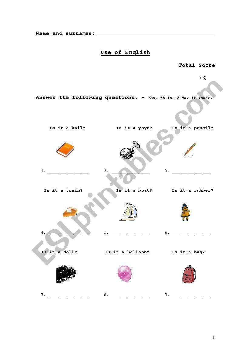 Verb to be short question answers