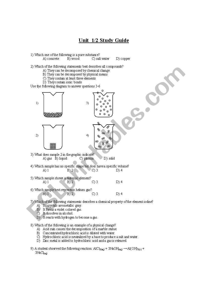 Mixture worksheet
