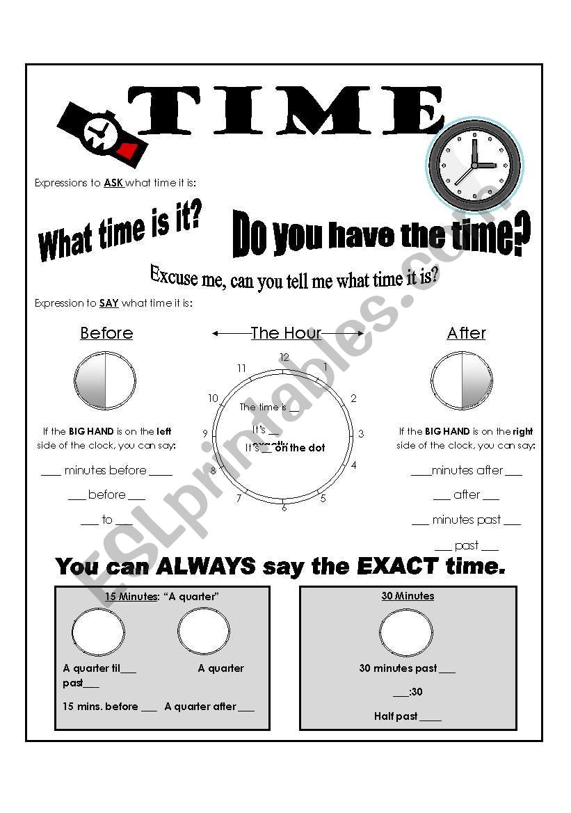 Time worksheet