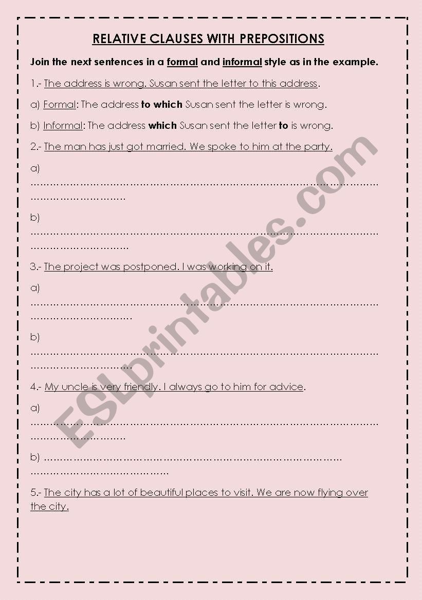 RELATIVE CLAUSES WITH PREPOSITIONS