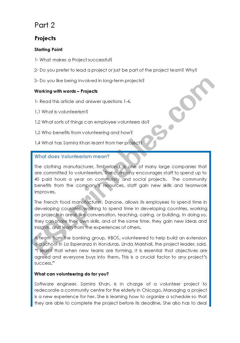 Business English Session 2 worksheet