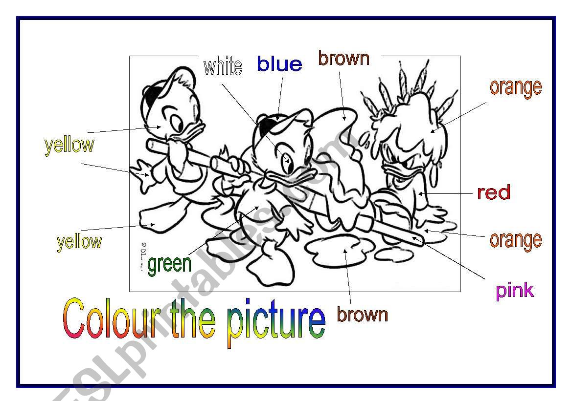 colour worksheet