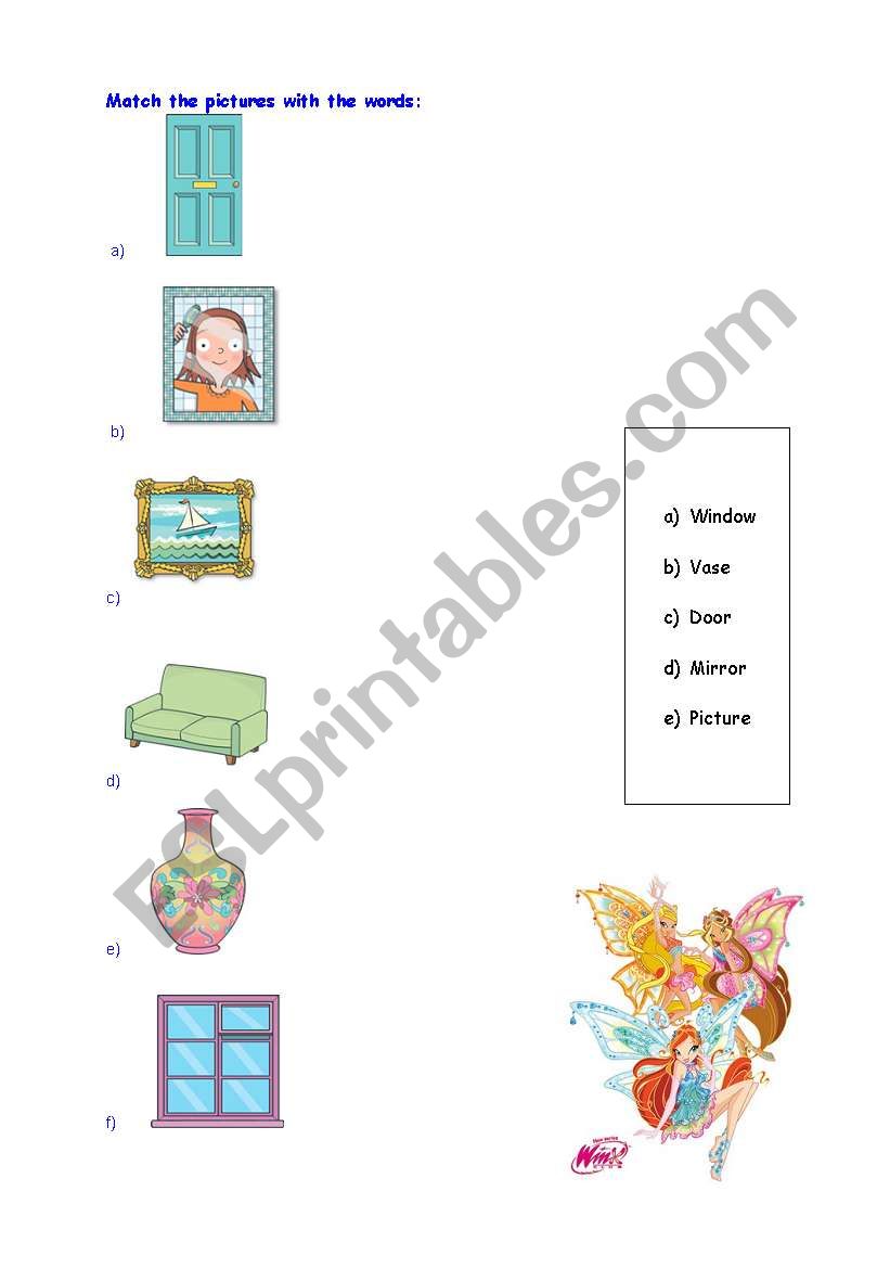 house worksheet