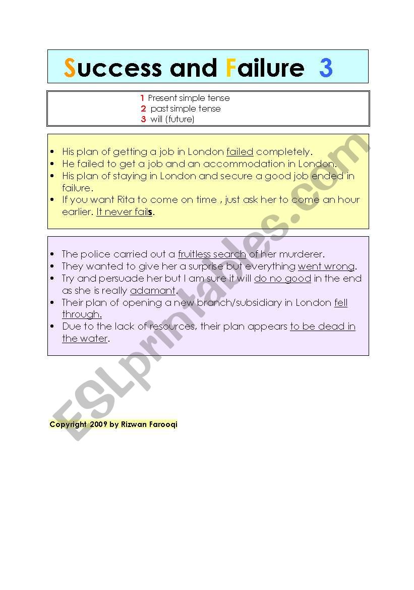 SUCCESS AND FAILURE NO 3, EXPRESSIONS, EXPRESSIONS & EXPRESSIONS, FULLY EDITABLE