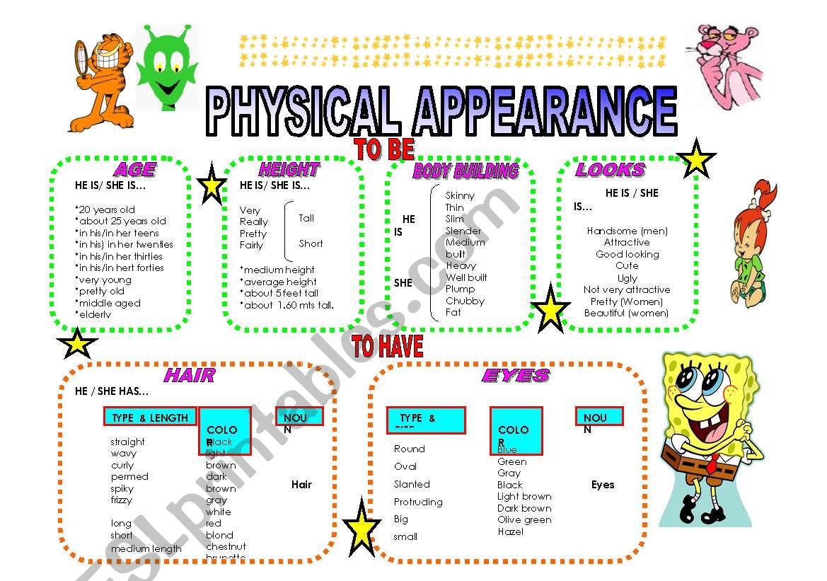 physical appearance guide!! =D