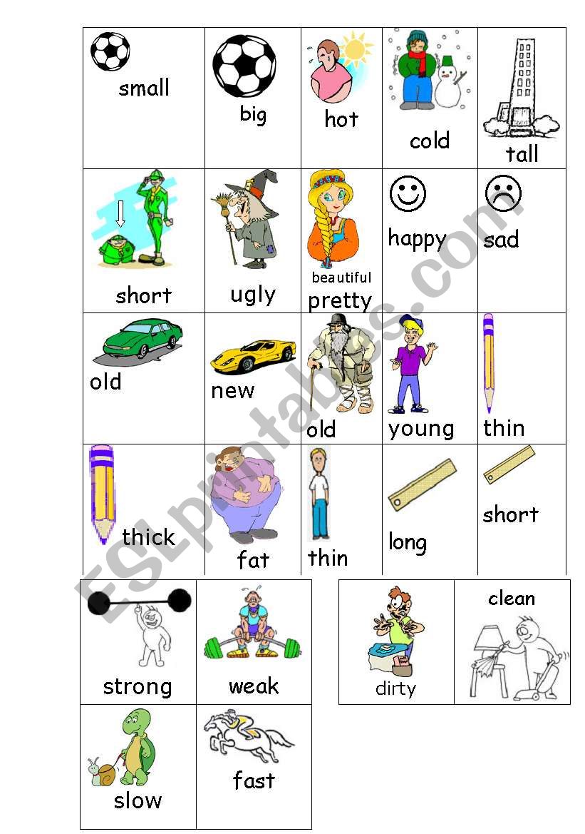 adjectives worksheet