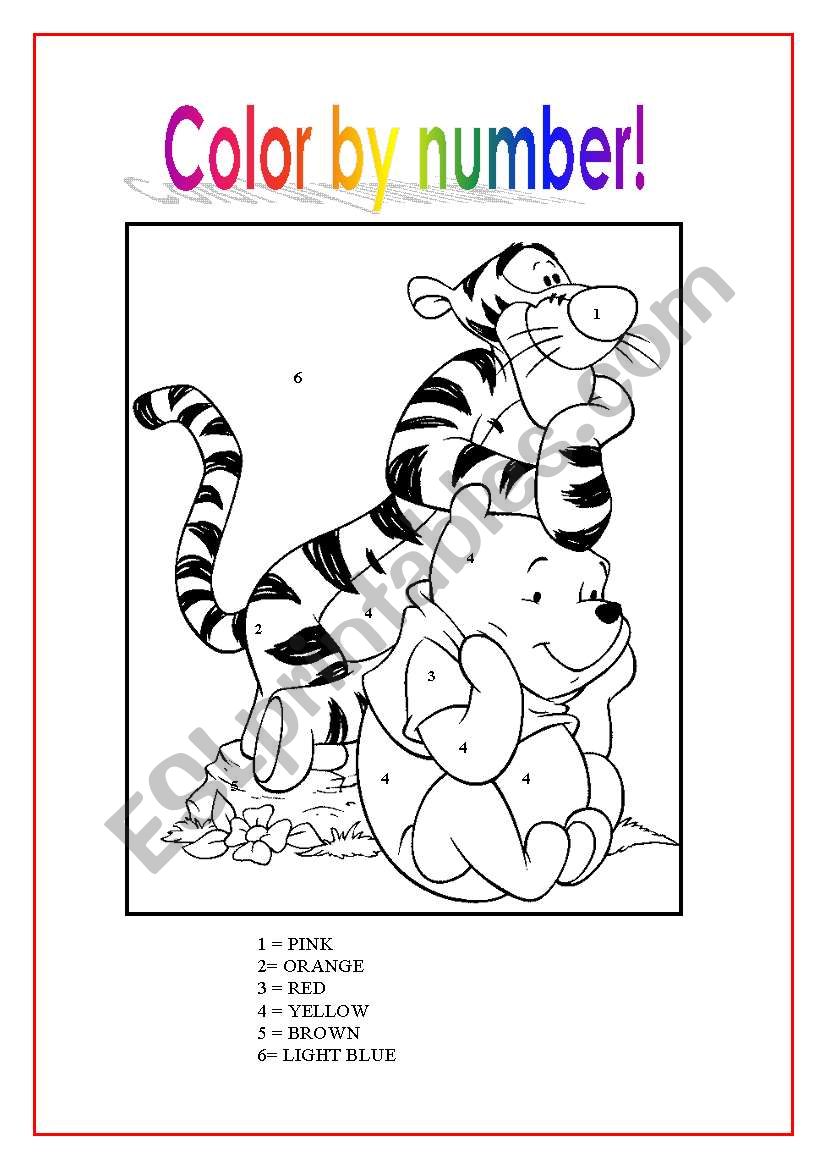 color by number worksheet