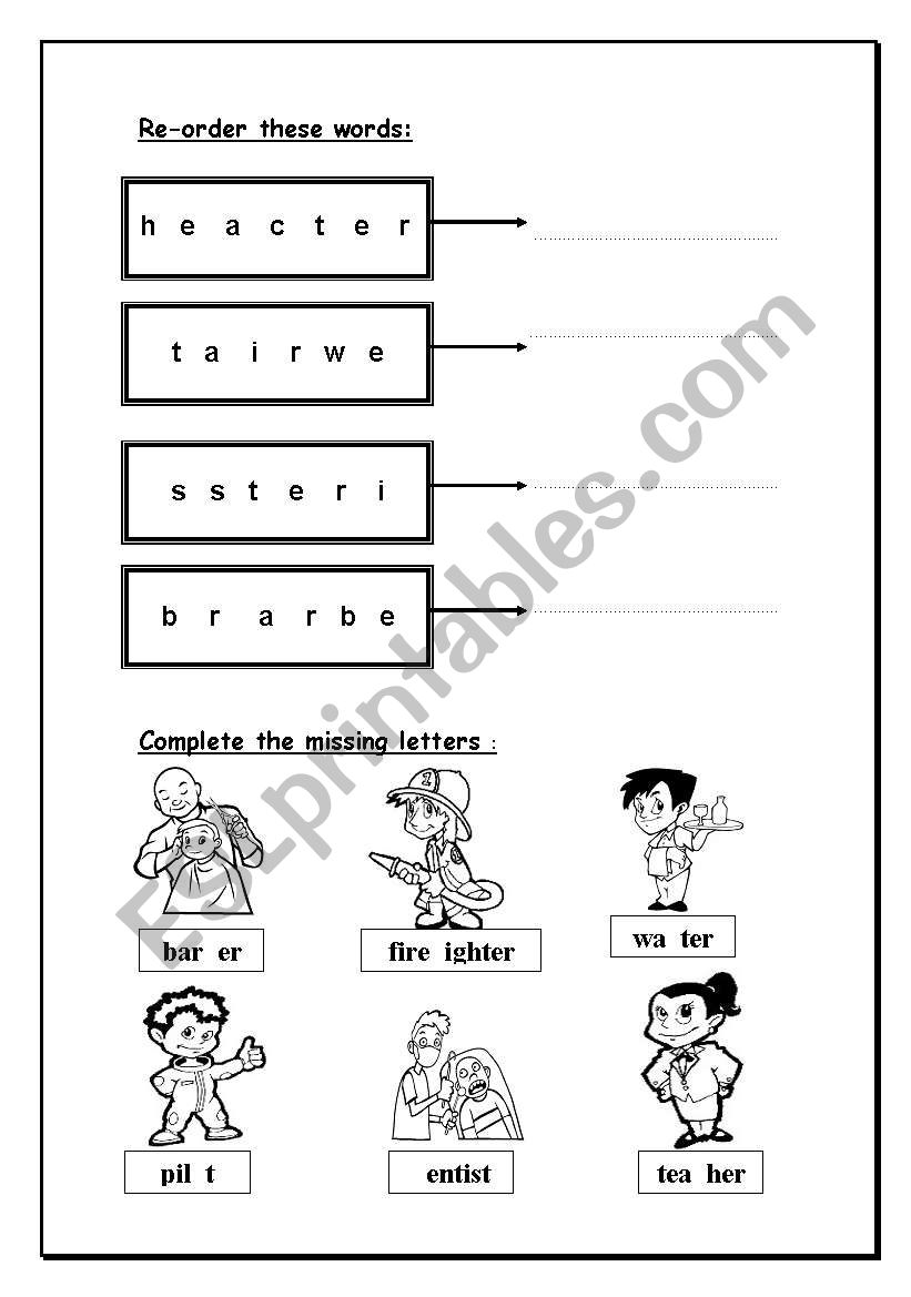 family activities worksheet