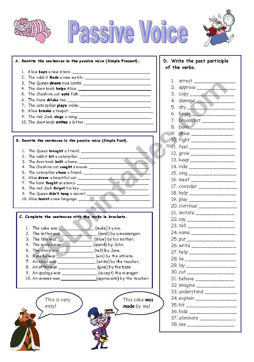 Passive voice (07.11.09) worksheet