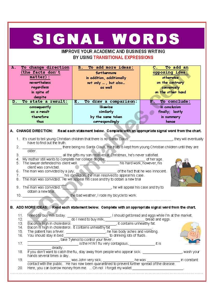 Regardless, furthermore, consequently, likewise, hence AND MORE connecting words!!! (2 pages, plus KEY)