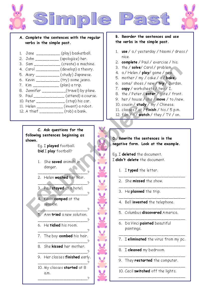 Simple past (07.11.09) worksheet