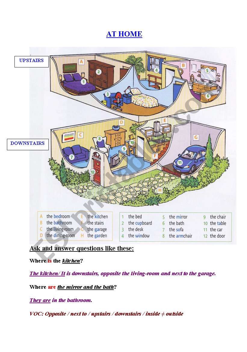 AT HOME worksheet