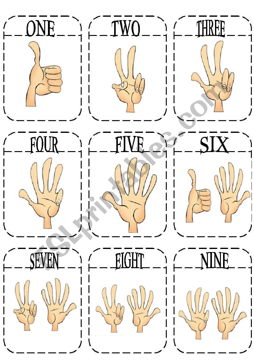 Numbers Game Cards  + Rules worksheet