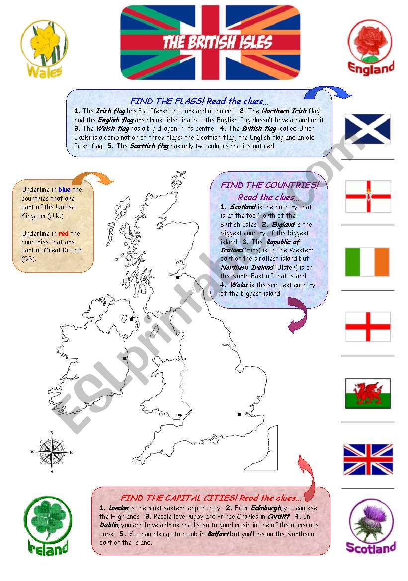 THE BRITISH ISLES worksheet
