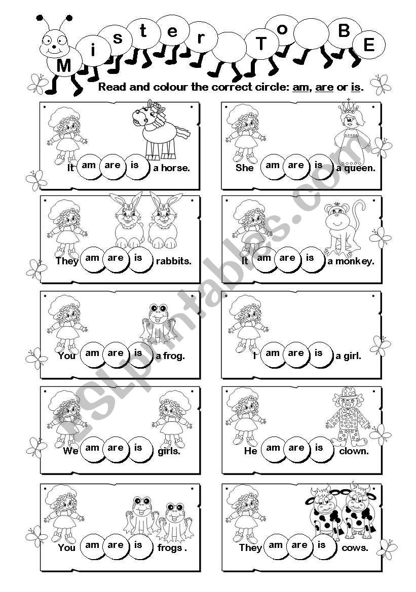 Mister ´To Be´ (1/4) worksheet