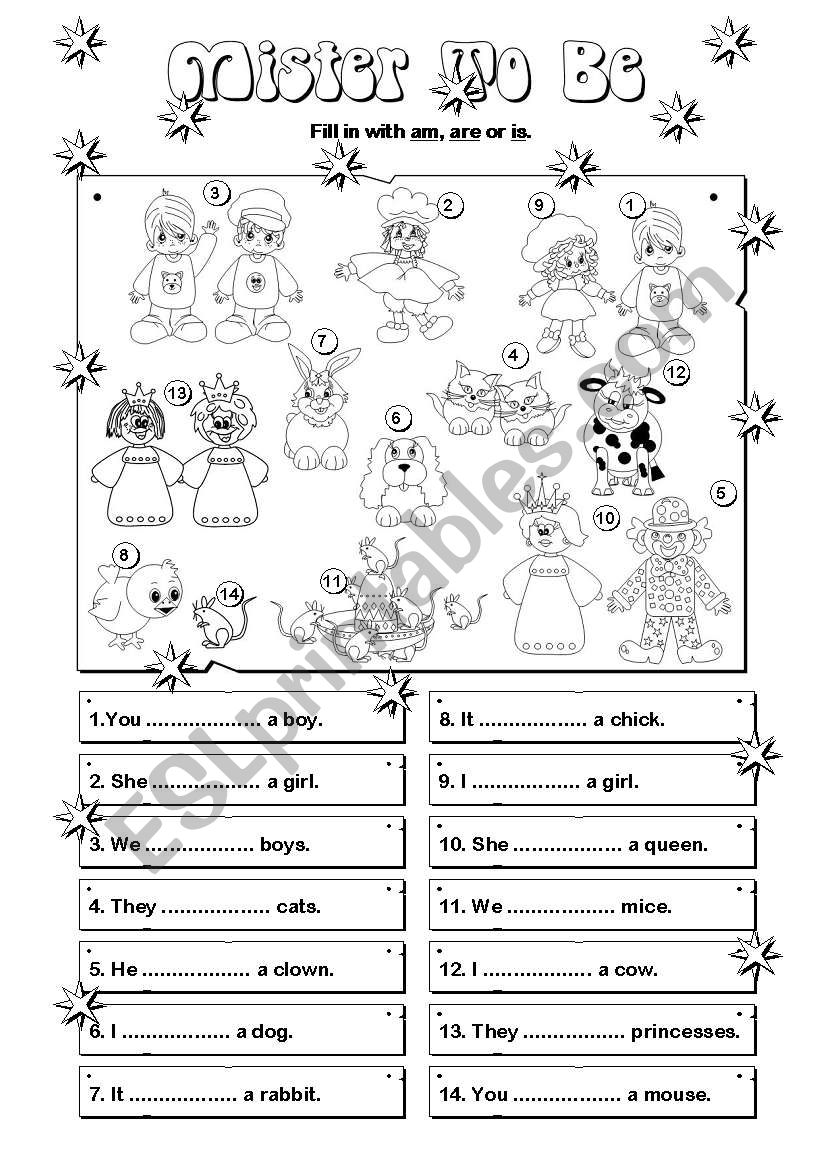 Mister Â´To BeÂ´ (2/4) worksheet