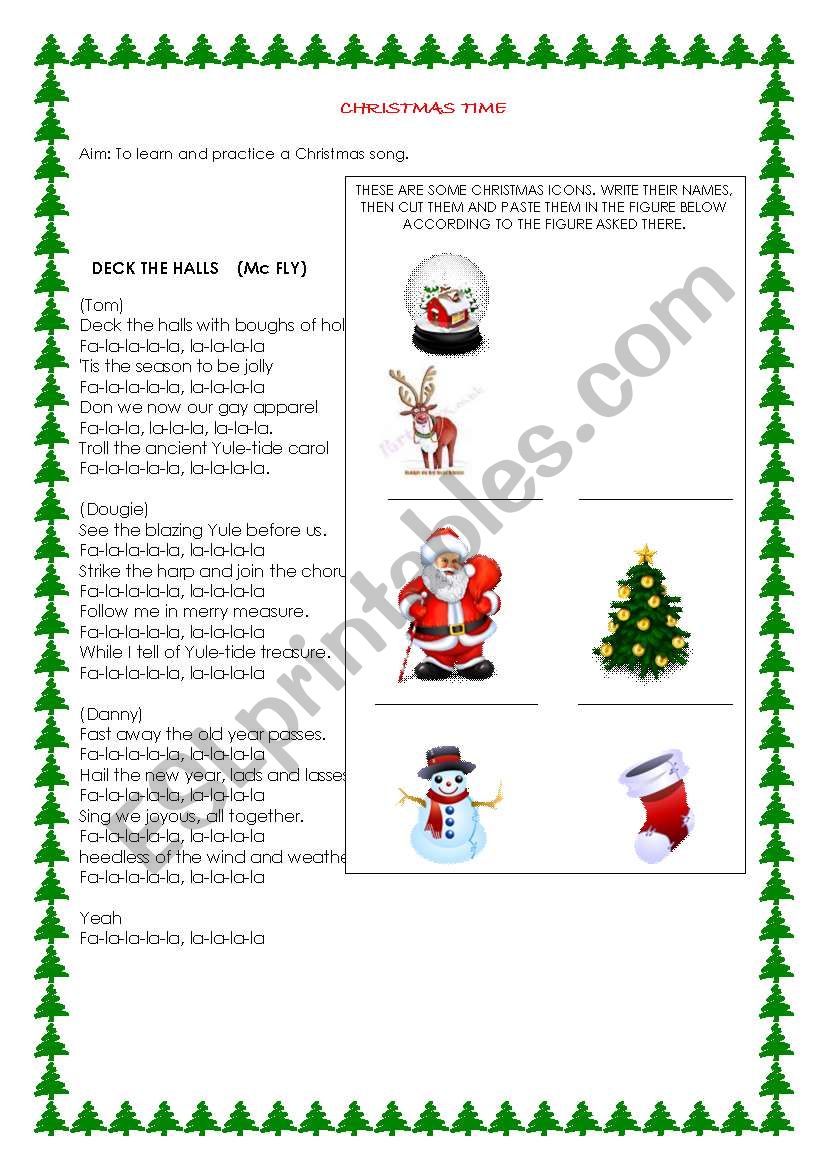 ITS CHRISTMAS TIME! worksheet