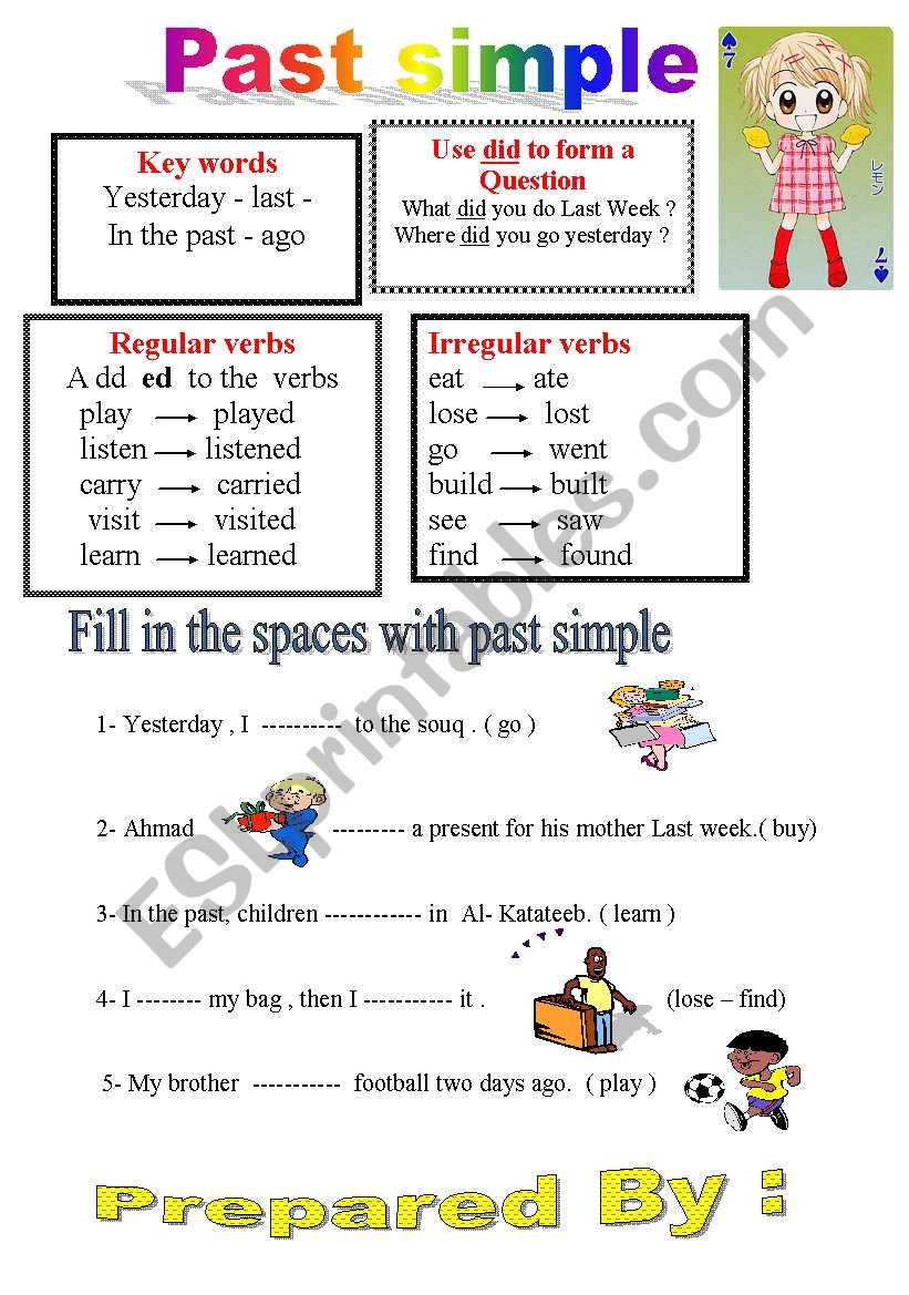 past simple tense worksheet