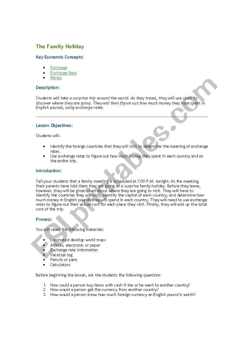 english-worksheets-economics-the-familiy-holiday