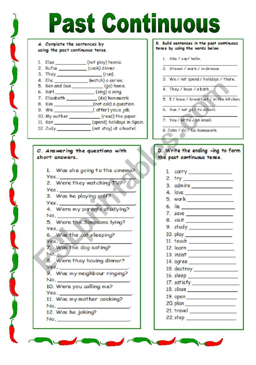 Past Continuous (08.11.09) worksheet